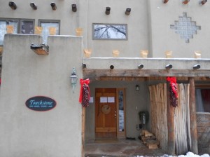 guest entrance in winter